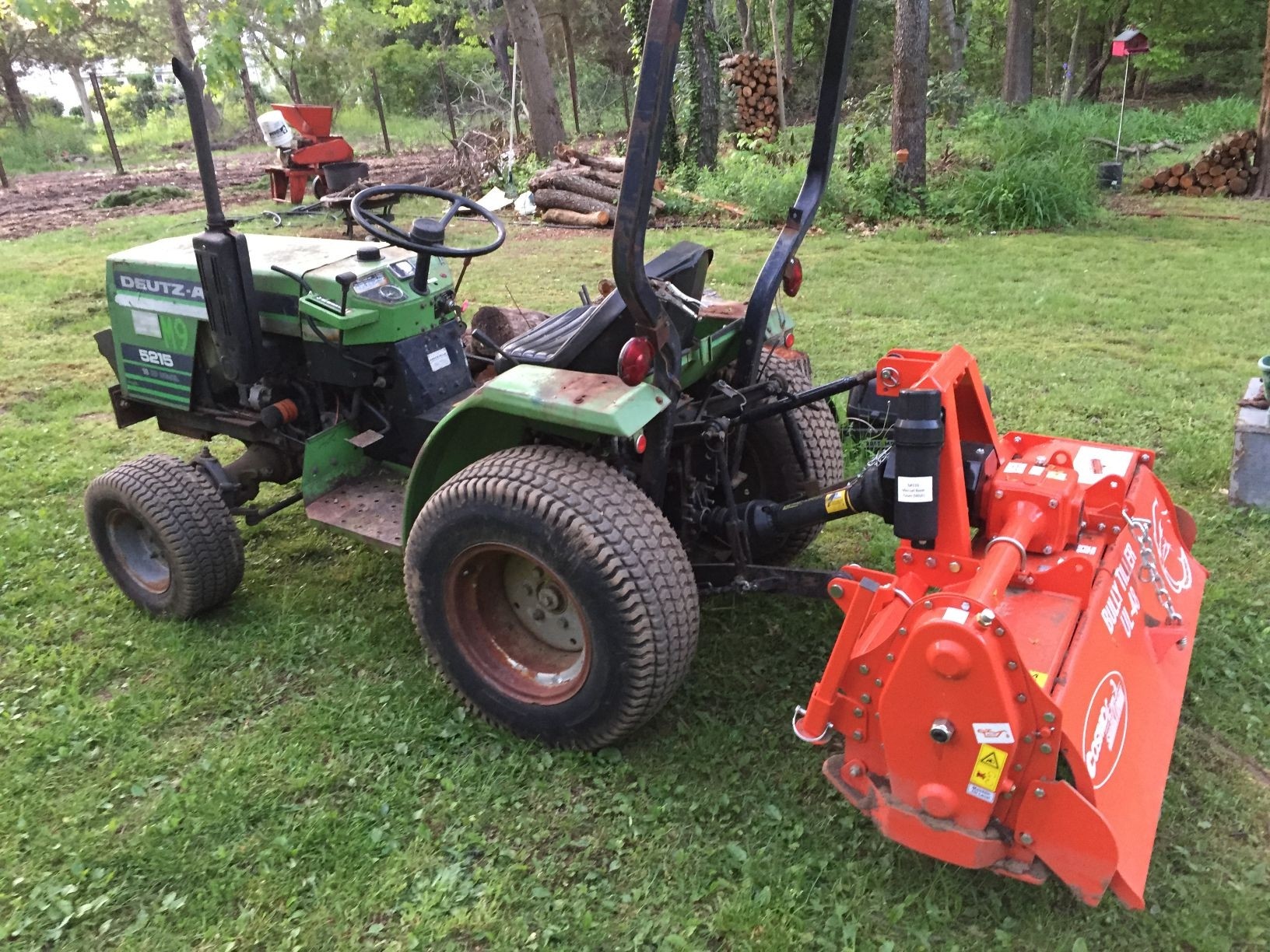 Used garden tractor store with tiller for sale